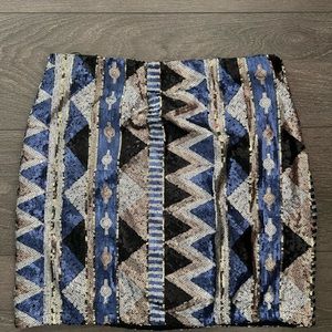 Sequin mini skirt